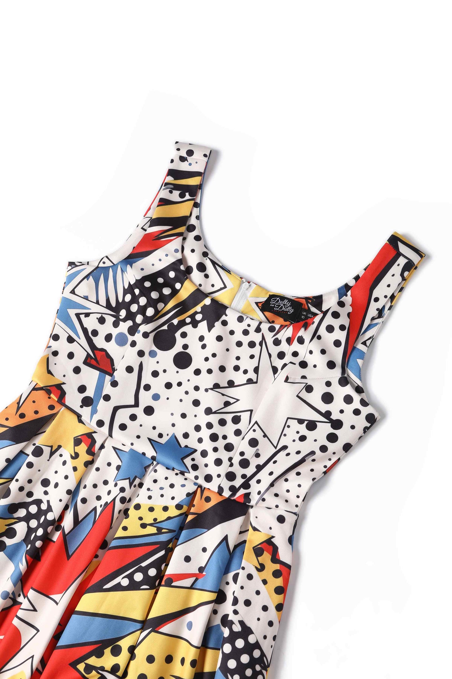 Amanda Pop Art Explosion Swing Dress