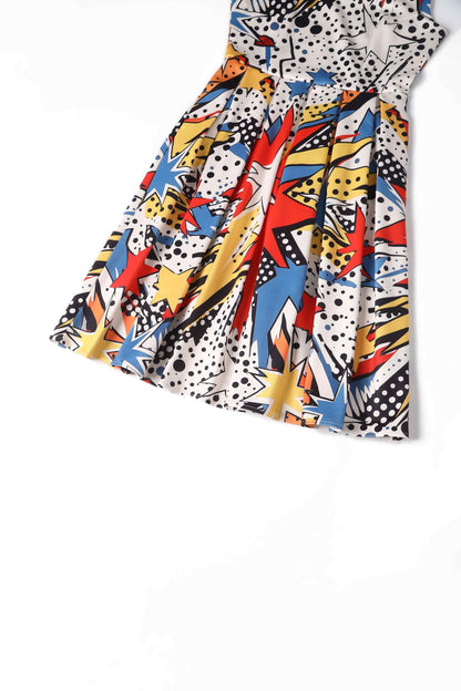 Amanda Pop Art Explosion Swing Dress