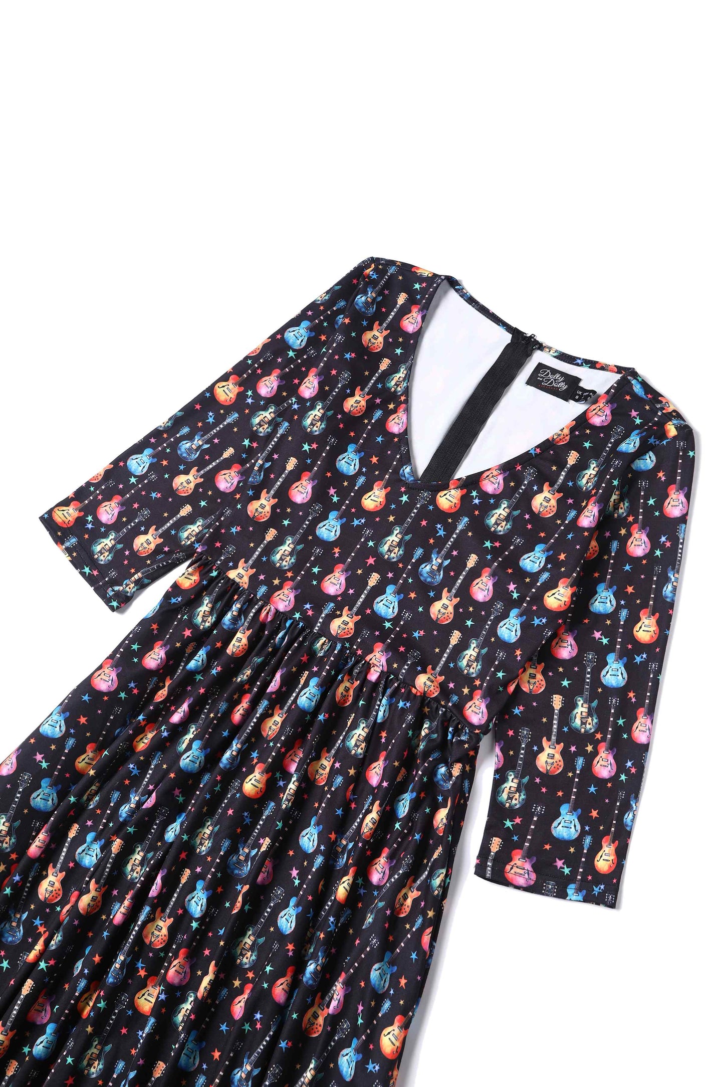 Billie Rockstar Black Long Sleeved Dress