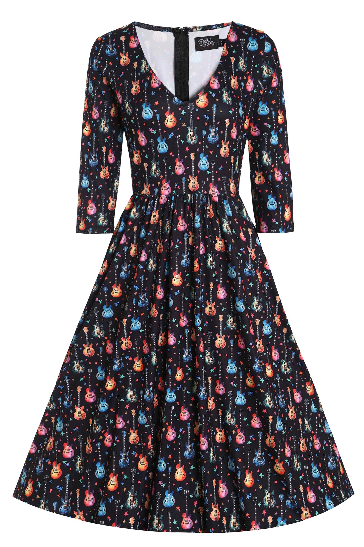 Billie Rockstar Black Long Sleeved Dress