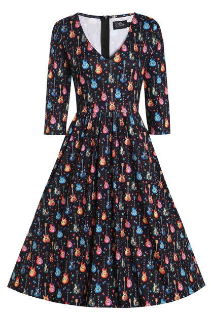 Billie Rockstar Black Long Sleeved Dress