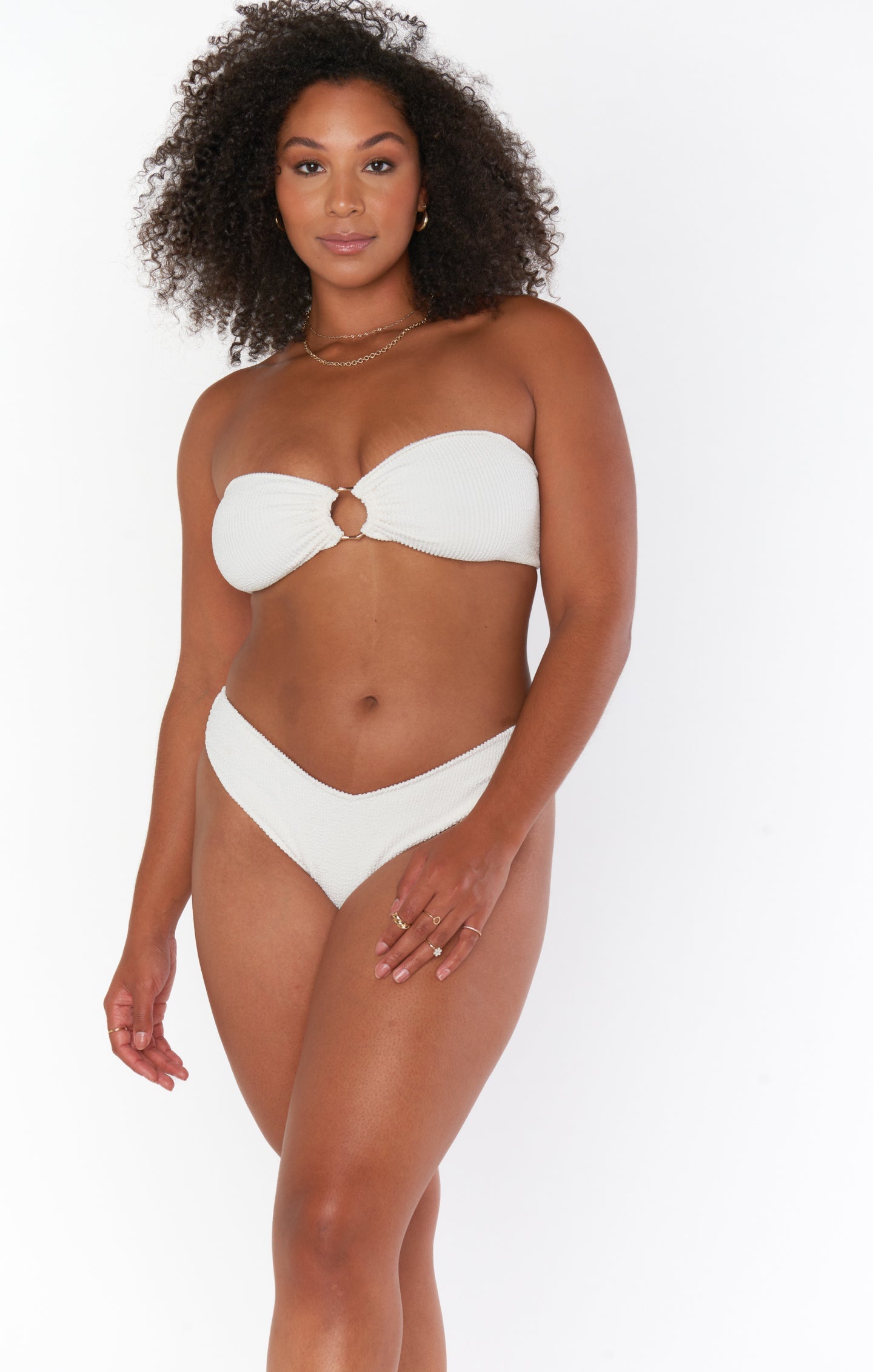 Silvana Bottom ~ Ivory Scrunch