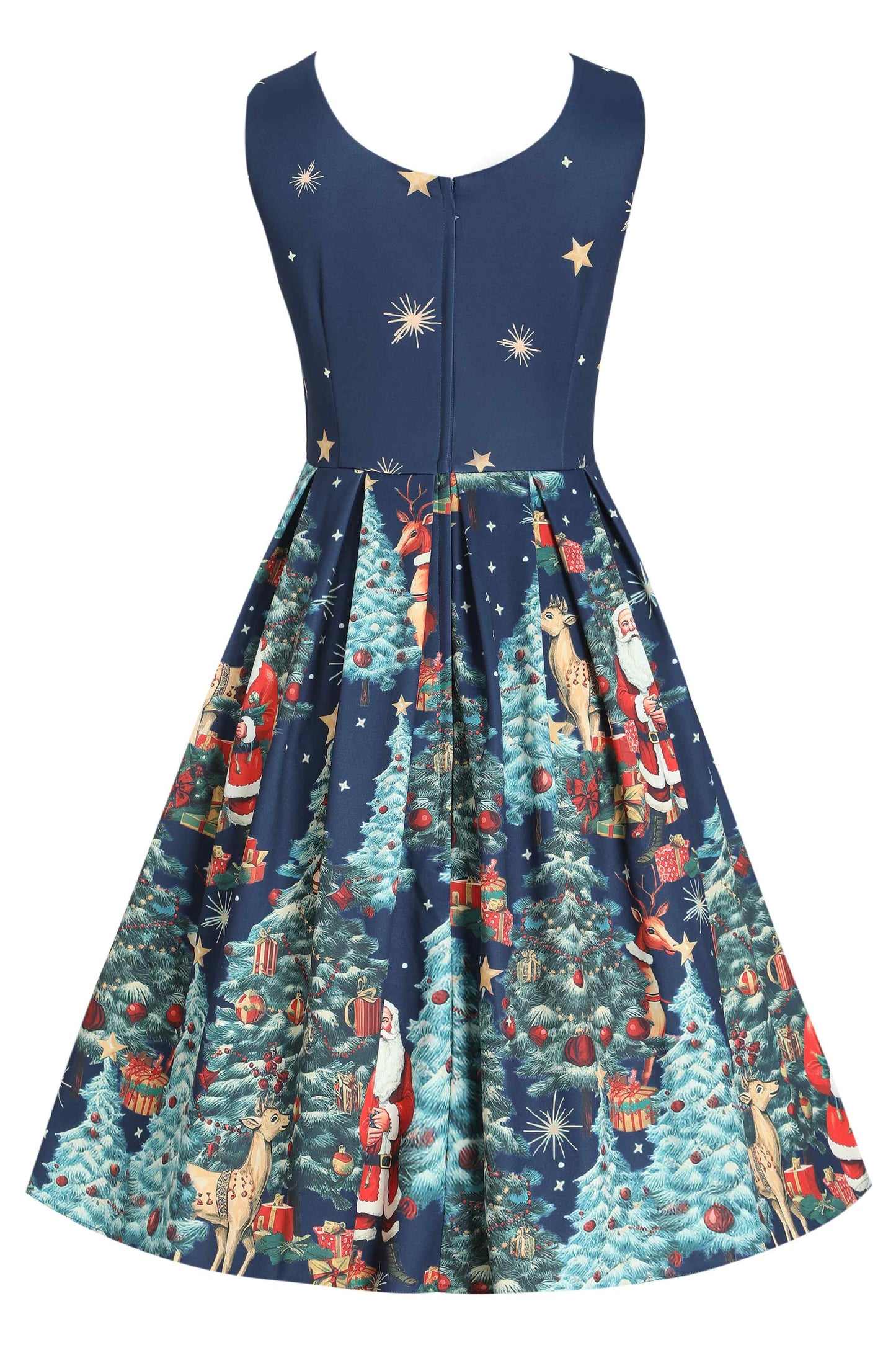 Amanda Santa Is Back In Town Dress In Dark Blue