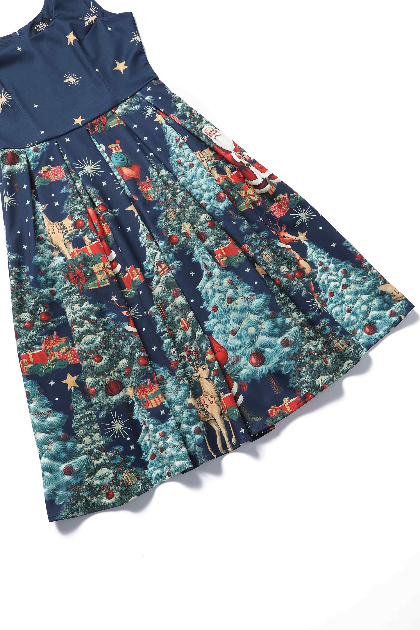 Amanda Santa Is Back In Town Dress In Dark Blue