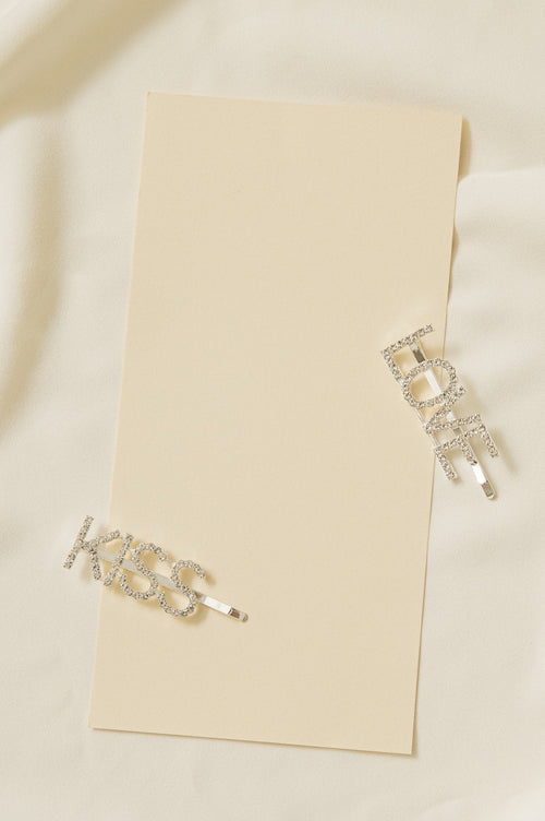 Set de 2 Horquillas Novia Love&Kiss · LOVE ·