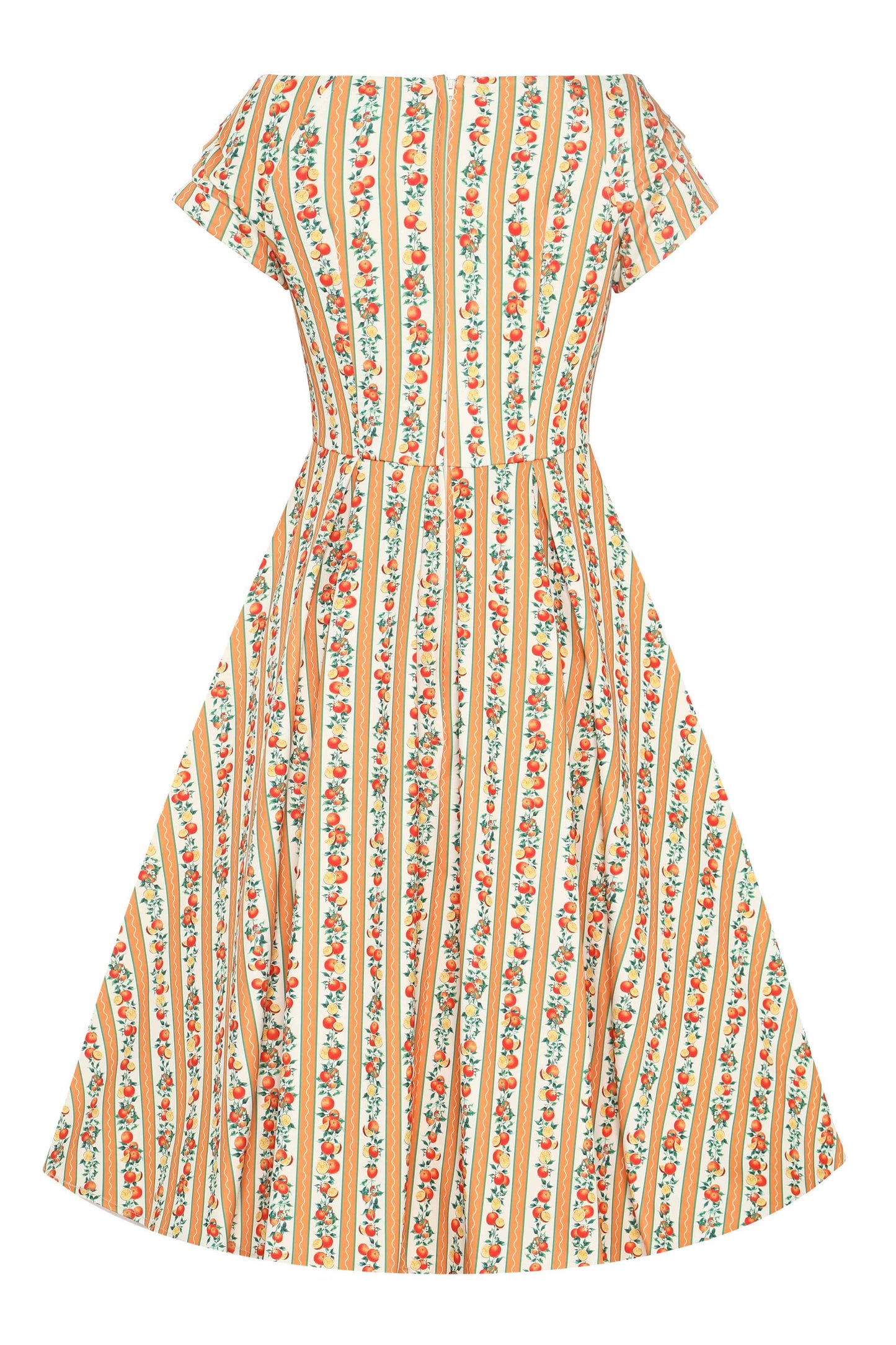 Lily Sicilian Orange Stripe Swing Dress