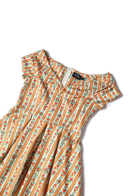 Lily Sicilian Orange Stripe Swing Dress