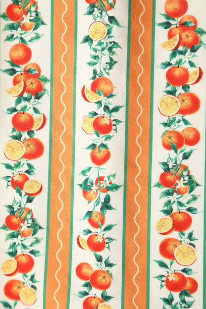 Lily Sicilian Orange Stripe Swing Dress