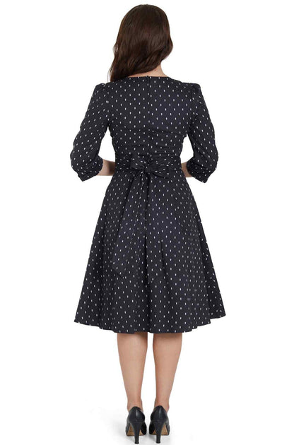 Katherine Spooky Black Coffin Long Sleeved Dress