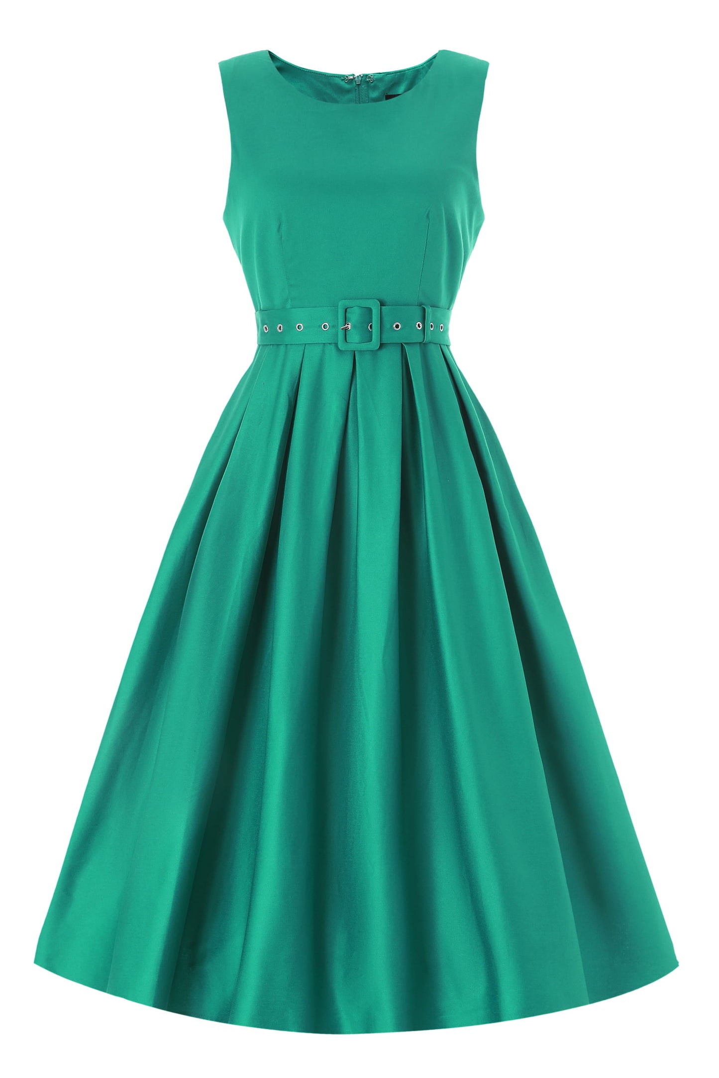Helen Green Cotton Midi Dress