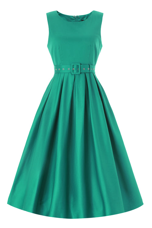 Helen Green Cotton Midi Dress