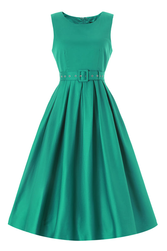 Helen Green Cotton Midi Dress