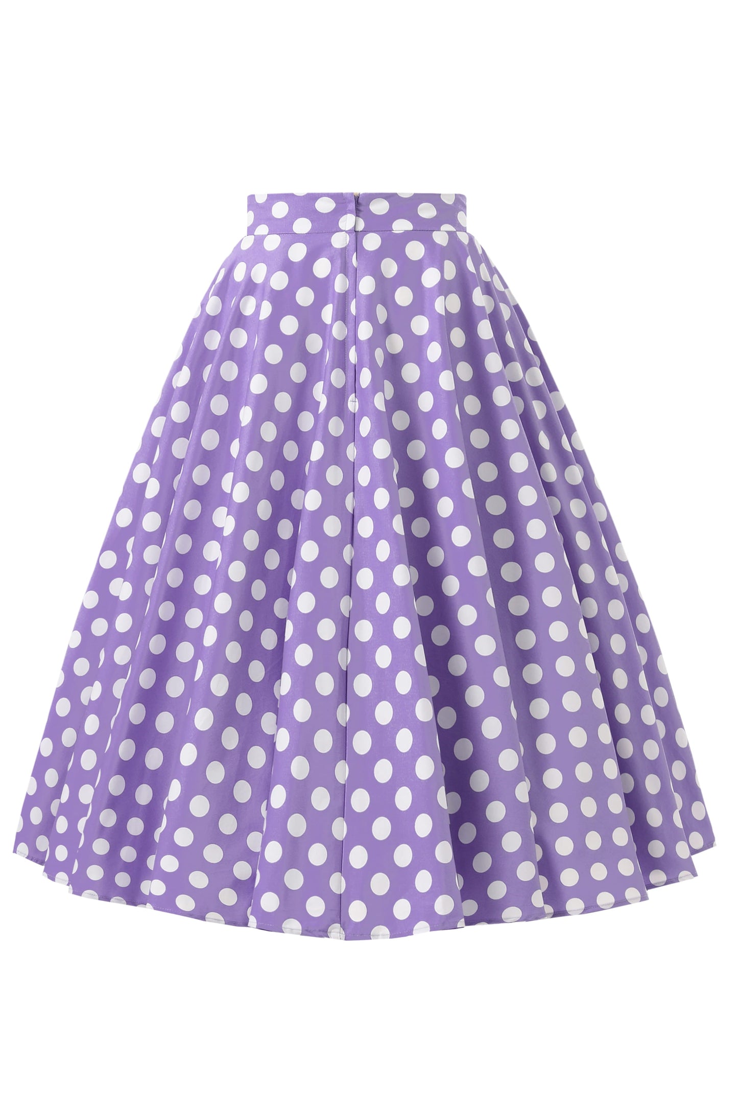 Maisie Lilac Polka Dot Full Circle Midi Skirt