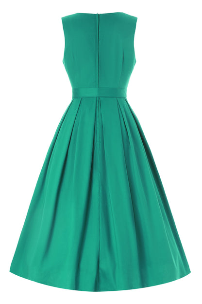 Helen Green Cotton Midi Dress