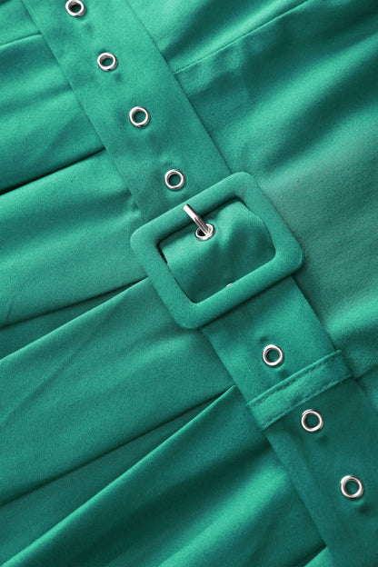 Helen Green Cotton Midi Dress