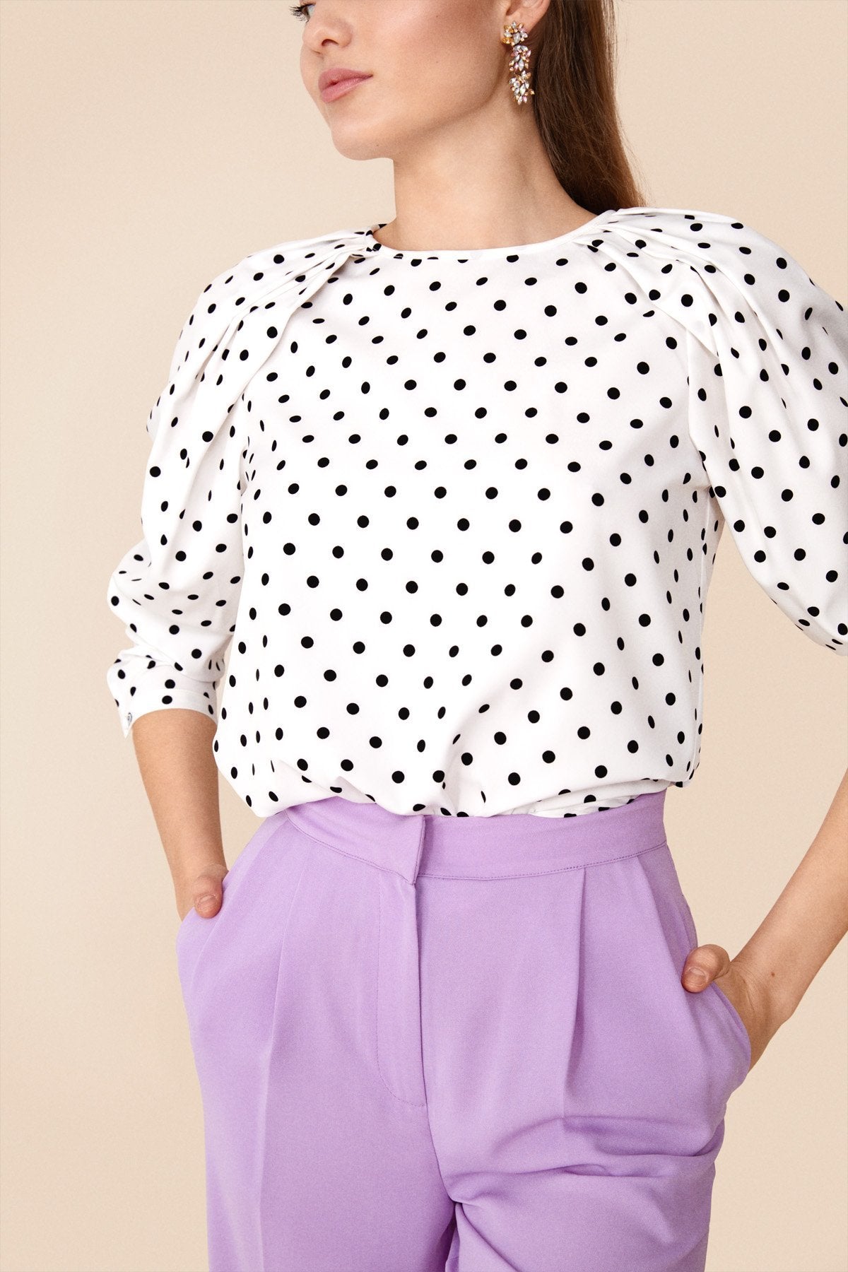 Top Claire Lunares B/N · Rivera ·