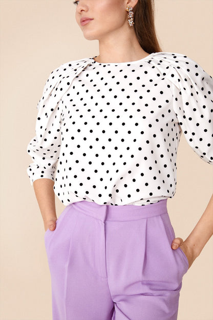 Top Claire Lunares B/N · Rivera ·