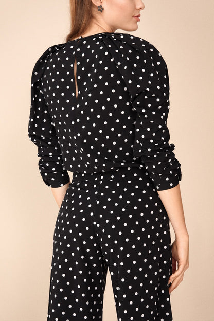 Top Claire Lunares N/B · Rivera ·