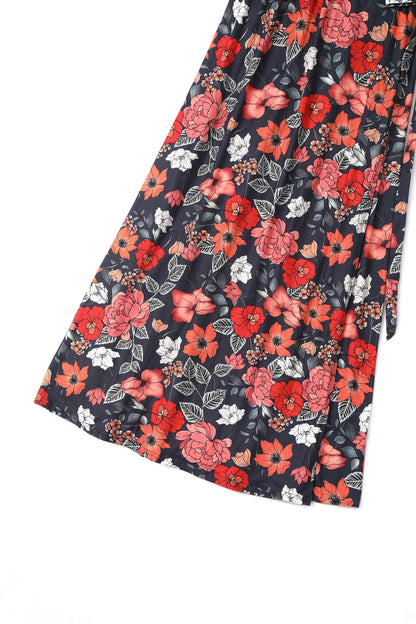Isla Twilight Bloom Maxi Wrap Dress