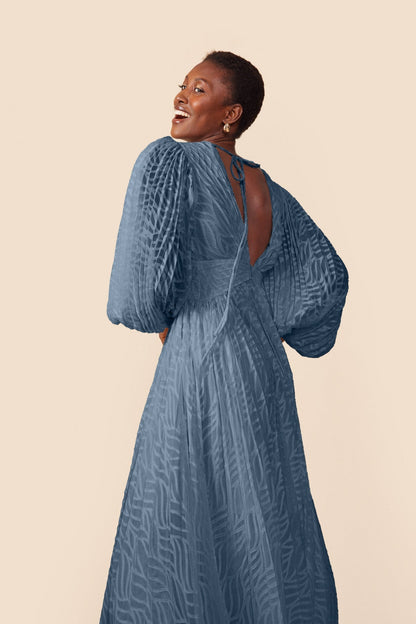 Vestido Elsa Azul Añil · Alegoria ·