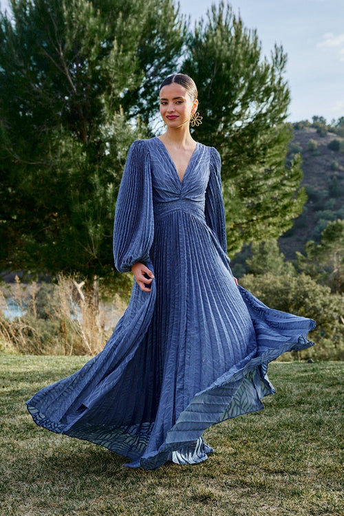 Vestido Elsa Azul Añil · Alegoria ·