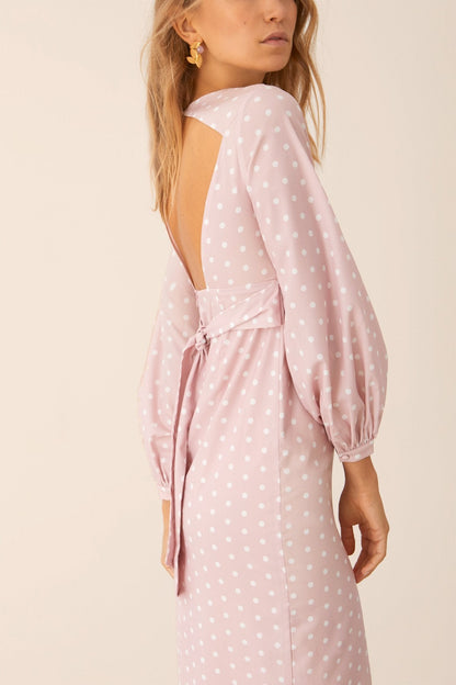 Vestido Evony Lunares Rosa · Pretty in Pink ·