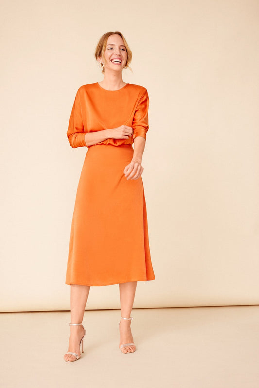 Vestido Genevieve Rust · Wisteria ·