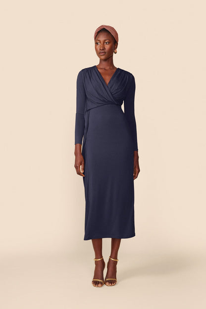 Vestido Melissandre Azul Noche · Alegoria ·
