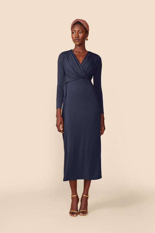 Vestido Melissandre Azul Noche · Alegoria ·