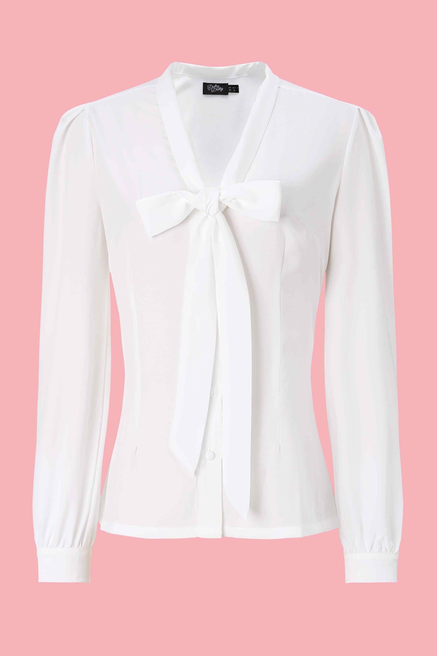 Margaret White Long Sleeved Blouse