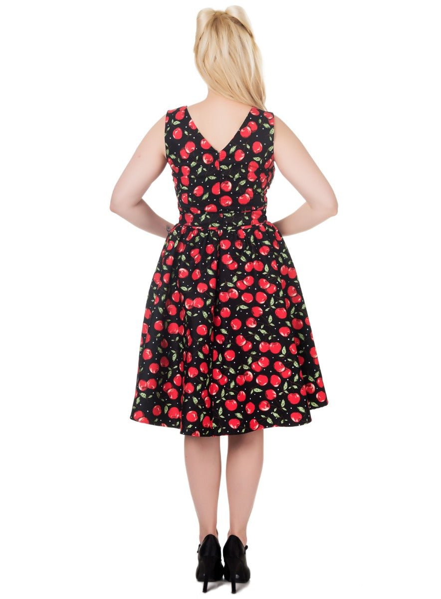 May Crossover Bust Cherry Swing Dress