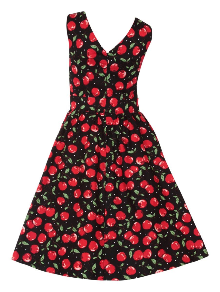 May Crossover Bust Cherry Swing Dress
