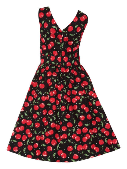 May Crossover Bust Cherry Swing Dress