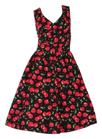 May Crossover Bust Cherry Swing Dress