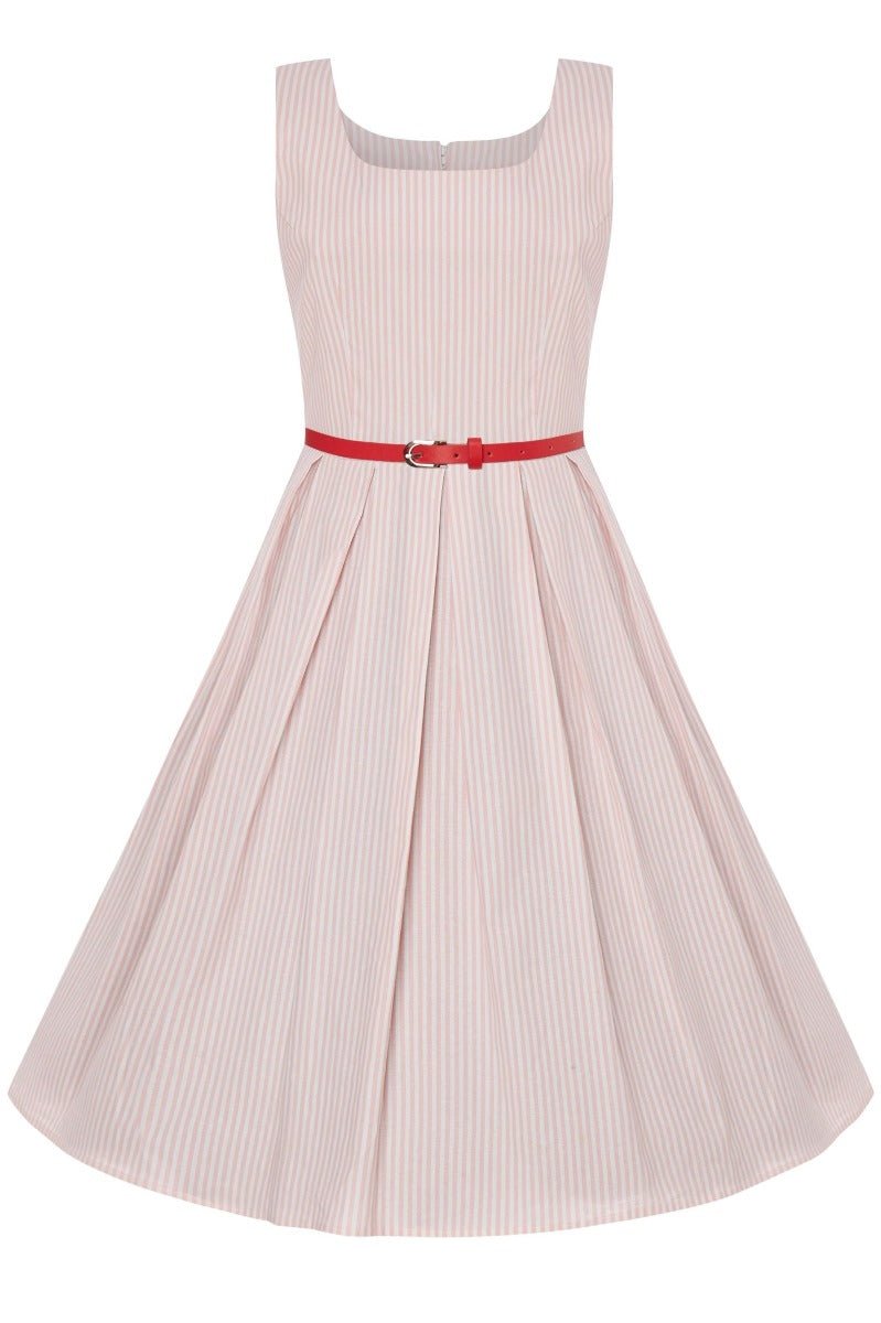 Kids Amanda Pink Striped Swing Dress