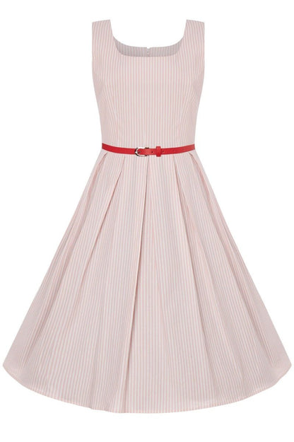 Kids Amanda Pink Striped Swing Dress
