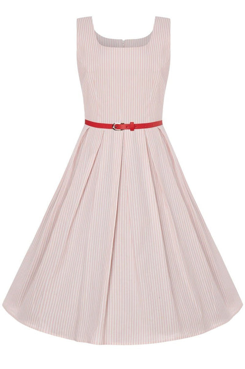 Kids Amanda Pink Striped Swing Dress