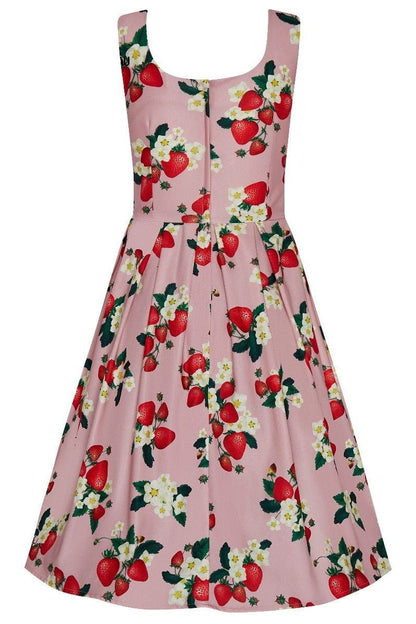 Amanda Pink Strawberry Dress