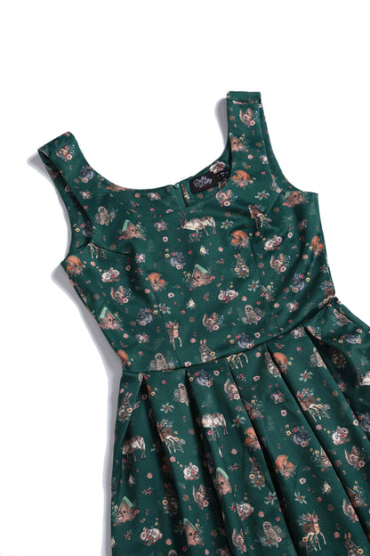 Amanda Green Woodland Forest Swing Dress