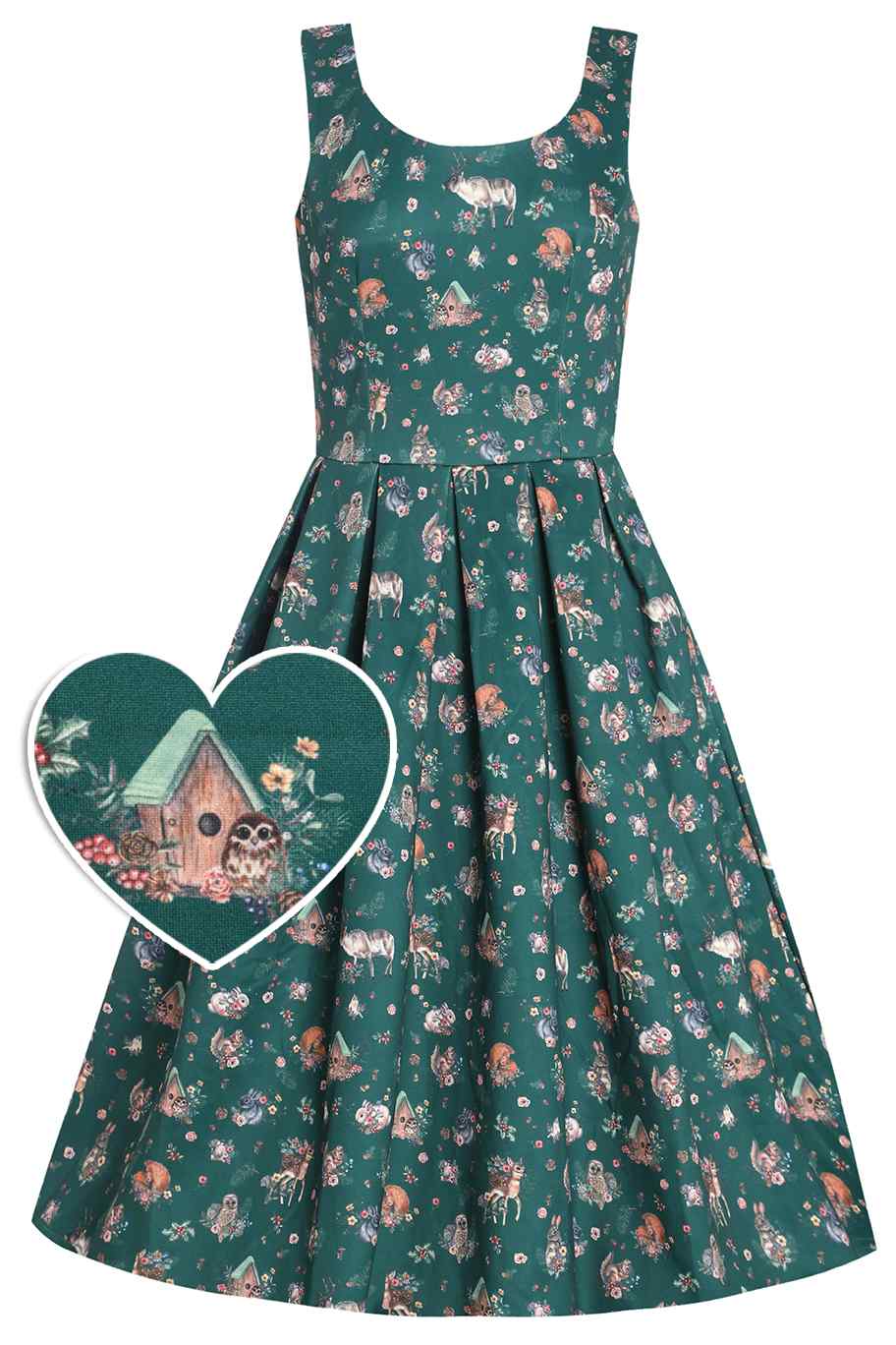 Amanda Green Woodland Forest Swing Dress